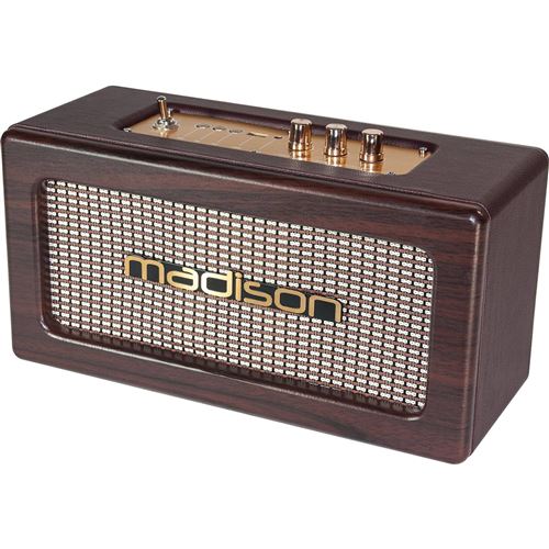 Enceinte Vintage autonome avec USB BLUETOOTH 2x10W Madison FREESOUND VINTAGE WD