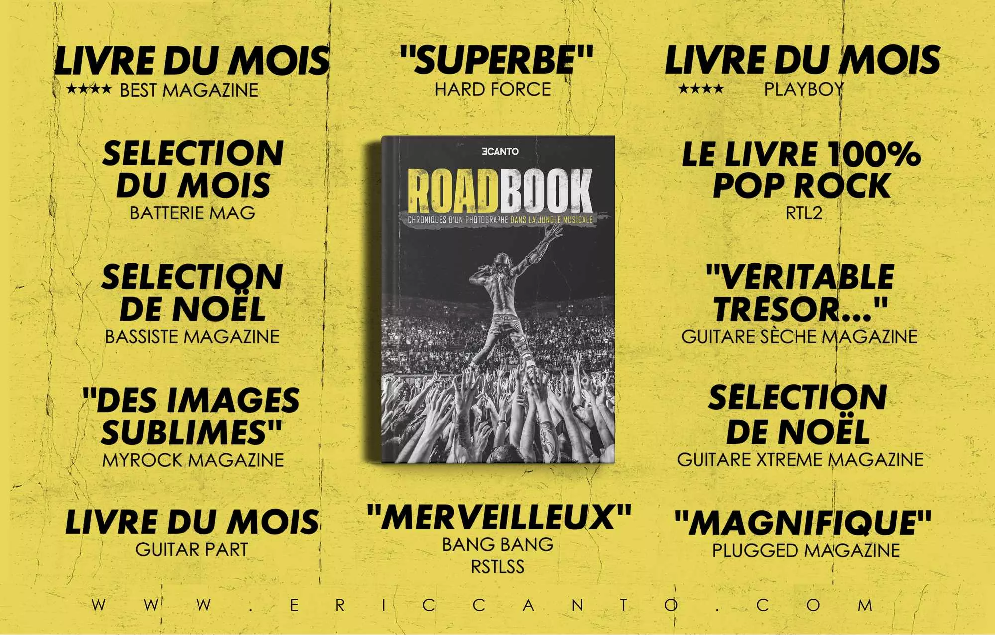  ROADBOOK, le livre rock du photographe Eric CANTO