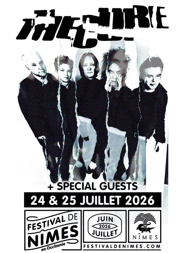 The Cure en concert au Festival de Nîmes 2026 les 24 et 25 juillet 1 The-Cure Nimes festival de nimes