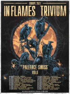 Affiche IN FLAMES + TRIVIUM