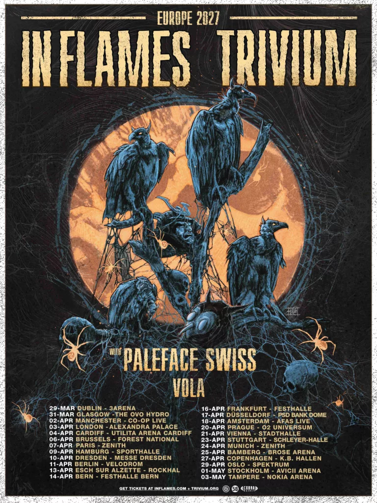Affiche IN FLAMES + TRIVIUM