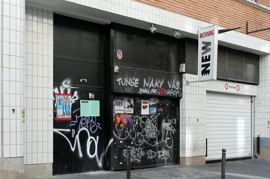 Entrance of the New Morning (jazz club) in Paris